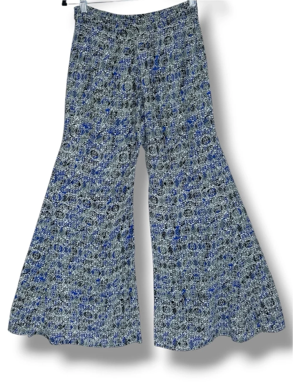 Poupette St. Barth Wide Leg Pants Size M Beachy Bohemian Elastic Waist Comfy - Picture 2 of 16